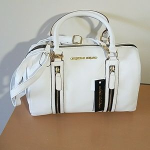 Christian Siriano white purse